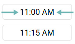 time slot in booking